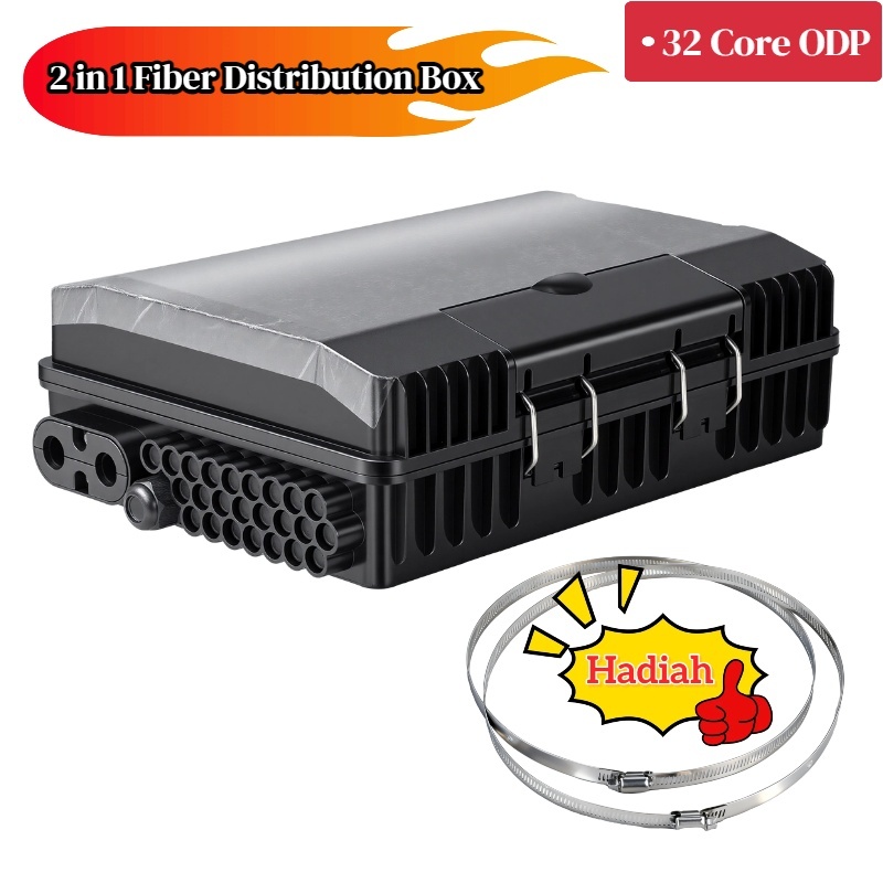 ODP 32 Core PLC Box Splitter  Model Double Lock Kosongan Model Box Splitter Optical Distribution Poi