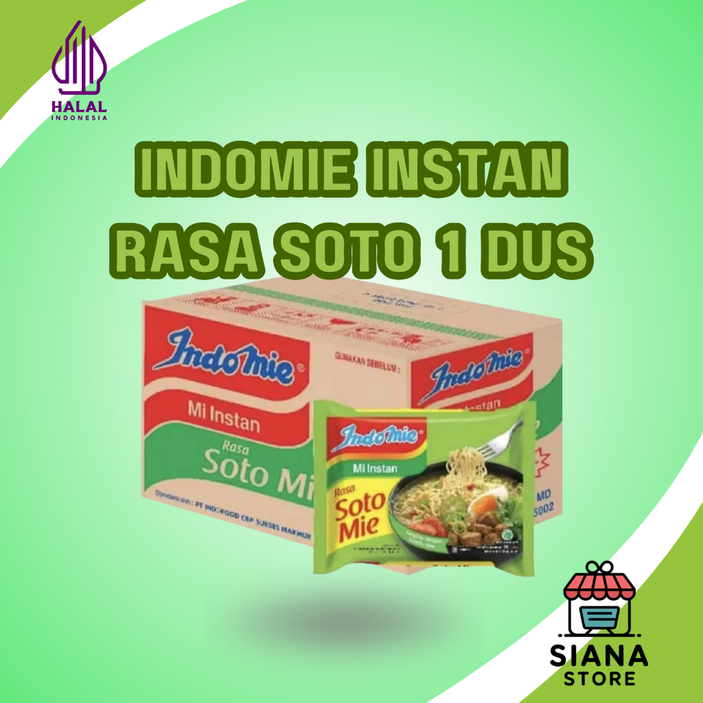 Indomie Soto 1 Dus / Mie Instan Kuah Soto Mie