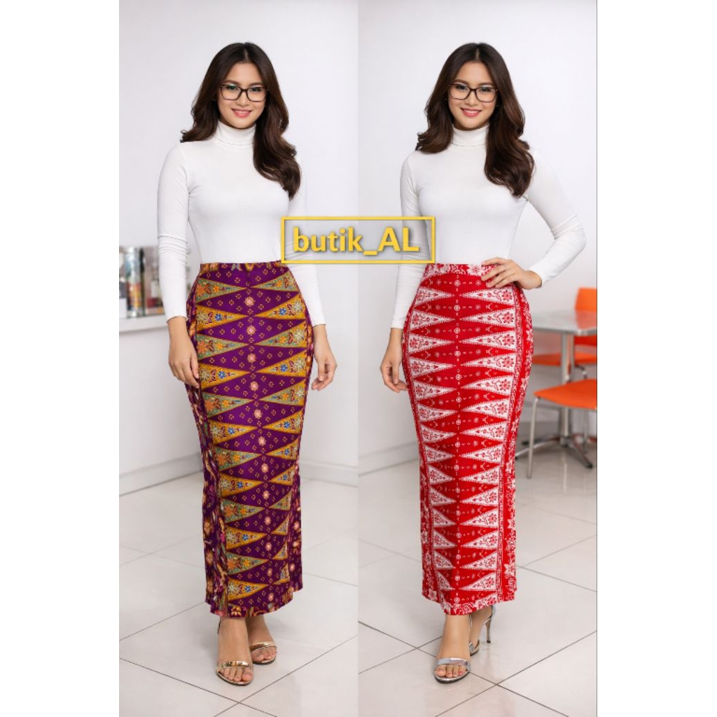 Rok Sepan Tumpal ST16 Motif Pucuk Rebung Betawi Ondel-Ondel Abang None Jakarta | Batik Wanita