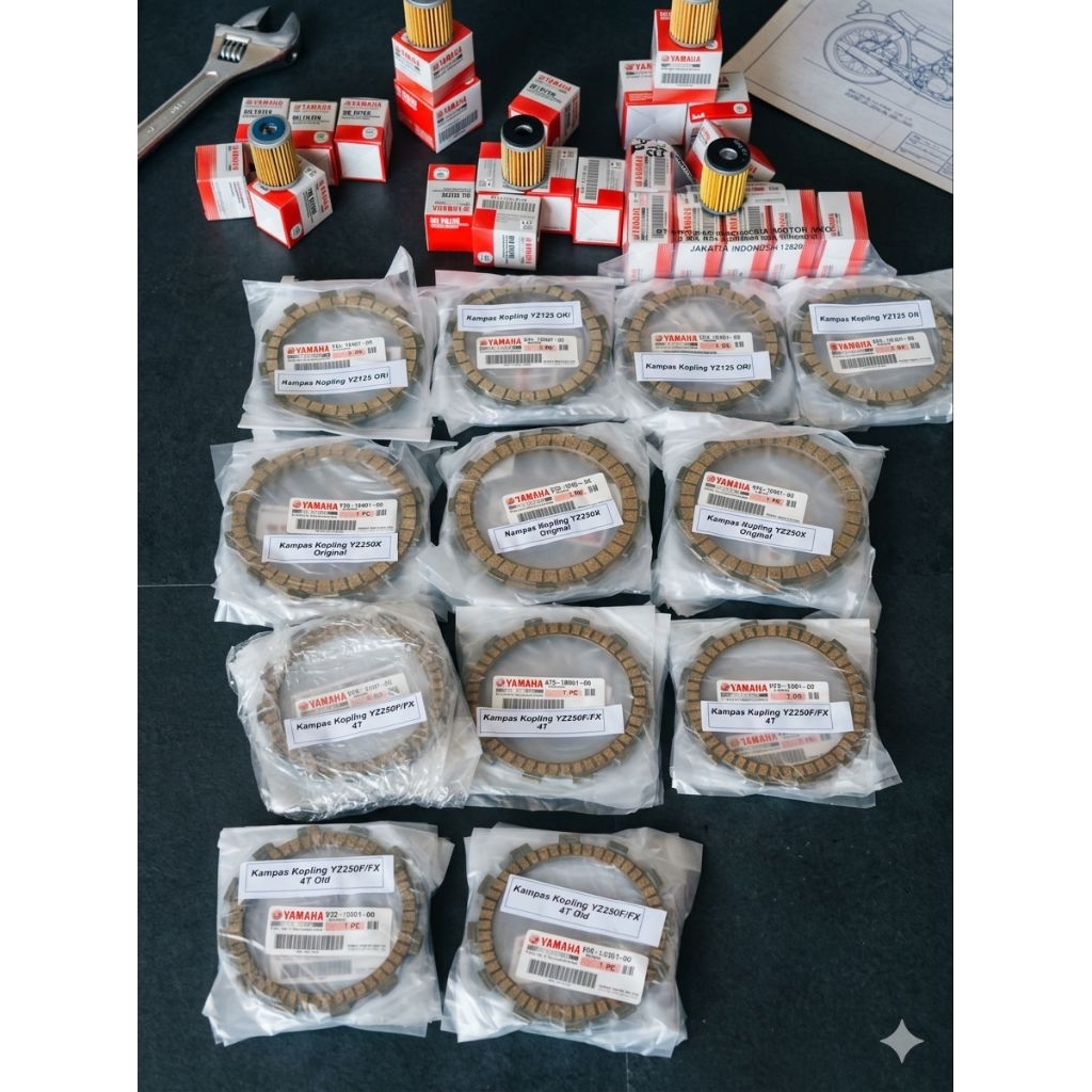 kampas kopling yamaha yz125 yz250x yz250fx