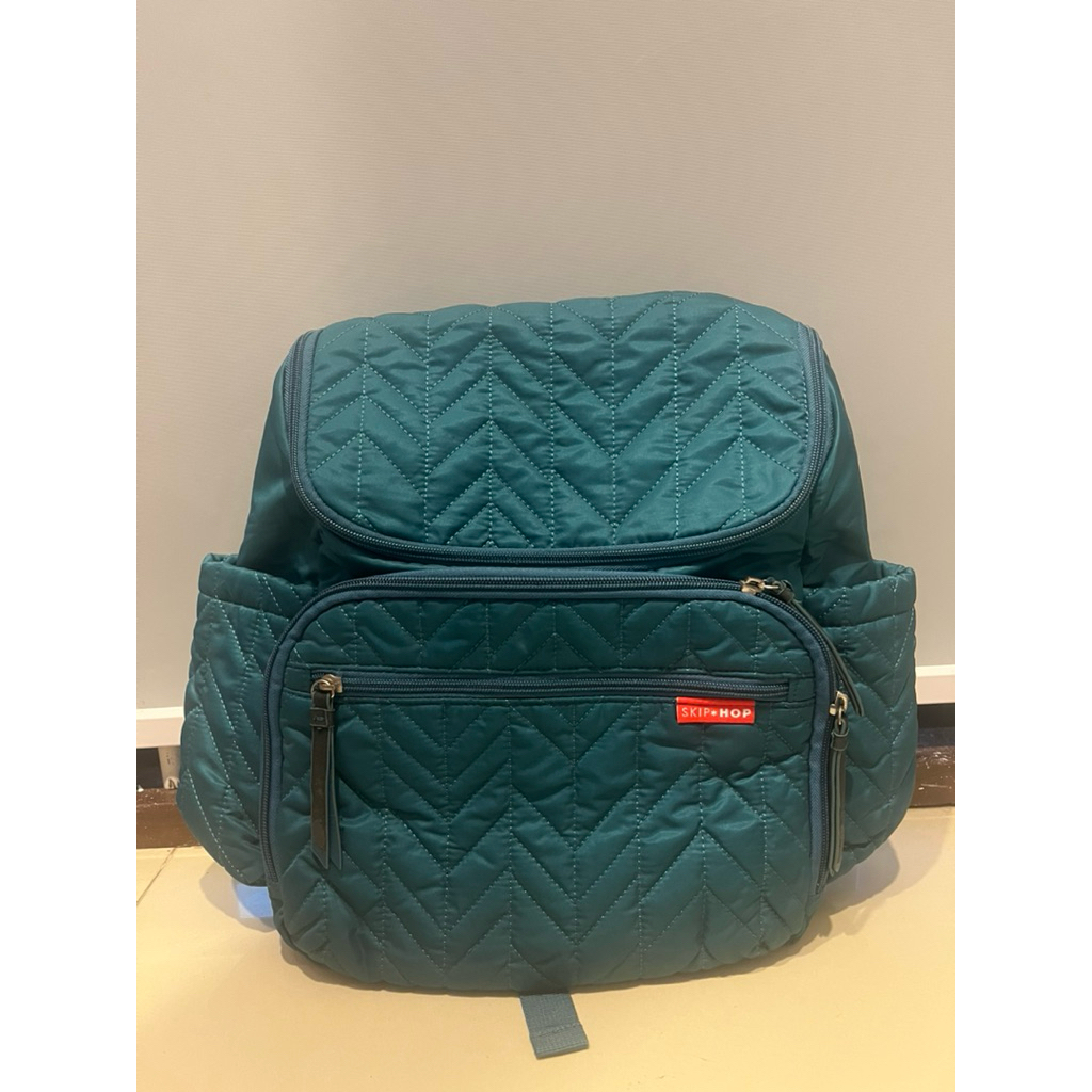 preloved skip hop forma backpack peacock diaper bag tas bayi skip hop