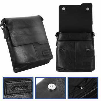 Rhodey Tas Selempang Pria Messenger Bag PU Leather Bonus Dompet 9066 Brown Sling Bag Pria AF1