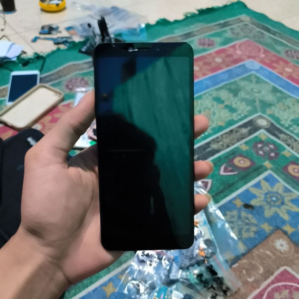LCD+FRAME XIAOMI S2 MINUS GA BISA DI SENTUH & PECAH BAGIAN ATAS LCD TANPA NODA MULUS LOKAL BERGARANS