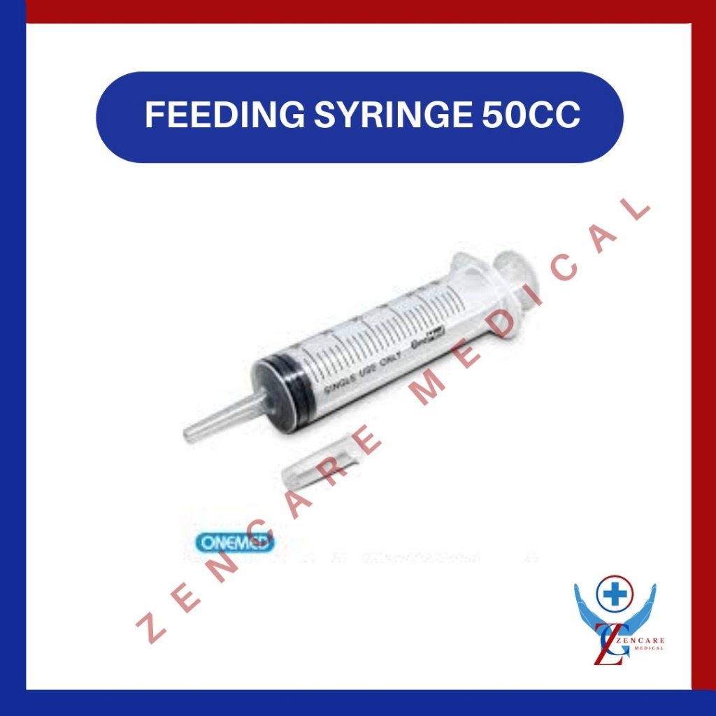Feeding Syringe 50 Cc Catheter Tip OneMed Eceran