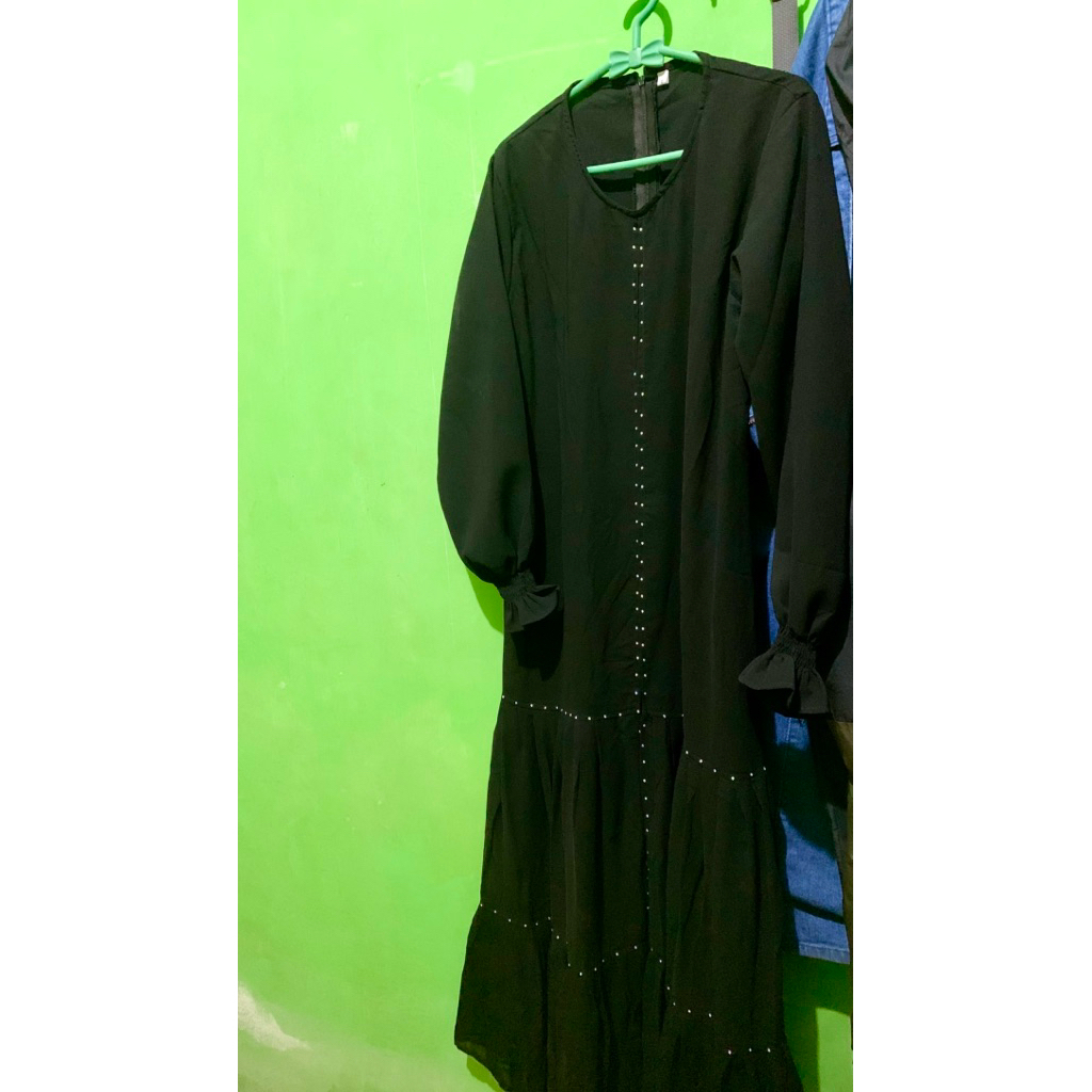 link abaya hitam preloved