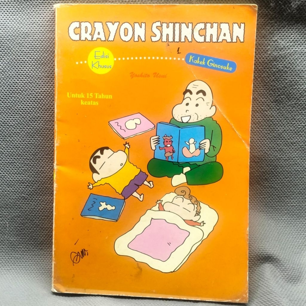 KOMIK BUKU FISIK CRAYON SHINCHAN EDISI KHUSUS ORANGE NO 1 KAKEK GINOSUKE 1 BUKU BAHASA INDONESIA
