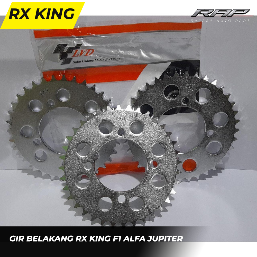 GIR BELAKANG RX KING 35 GIR RXK/RXZ/RXS/F/ALFA/JUPITER F1ZR  35T 36T 37T CROM GEAR BELAKANG RX KING 