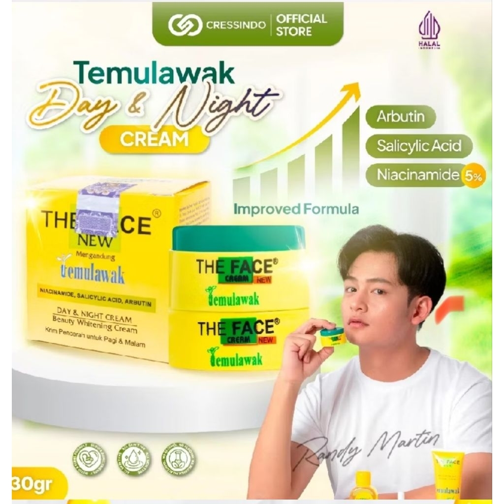 The Face Crem temulawak pemakaian day & night crem