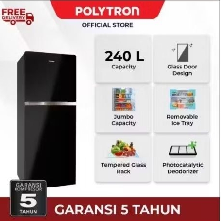 [Cianjur] Kulkas Polytron 2 pintu 25VX