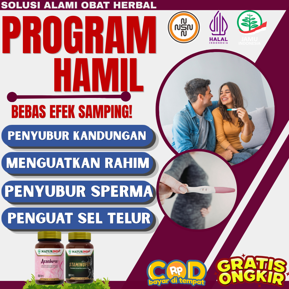 NATURINDO PROGRAM HAMIL PENYUBUR KANDUNGAN SUAMI DAN ISTRI CEPAT HAMIL
