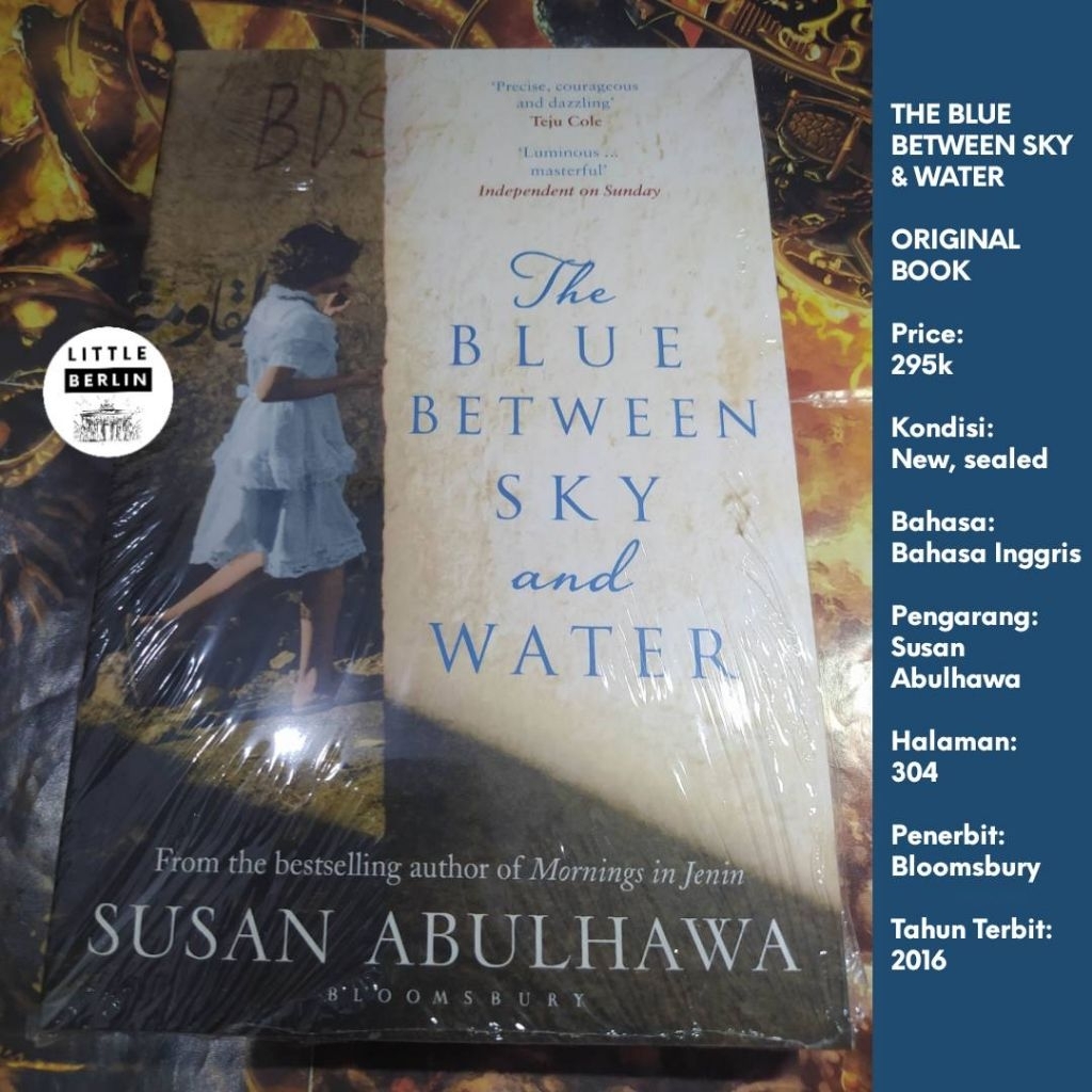 ORIGINAL Novel SUSAN ABULHAWA The Blue Between Sky and Water English Book New Sealed Middle Eastern 