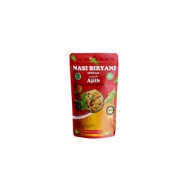 Nasi Kebuli Instan Ajiib Beras Basmati 4–5 Porsi | Nasi Timur Tengah Instan Kebuli Mandhi Biryani Kh