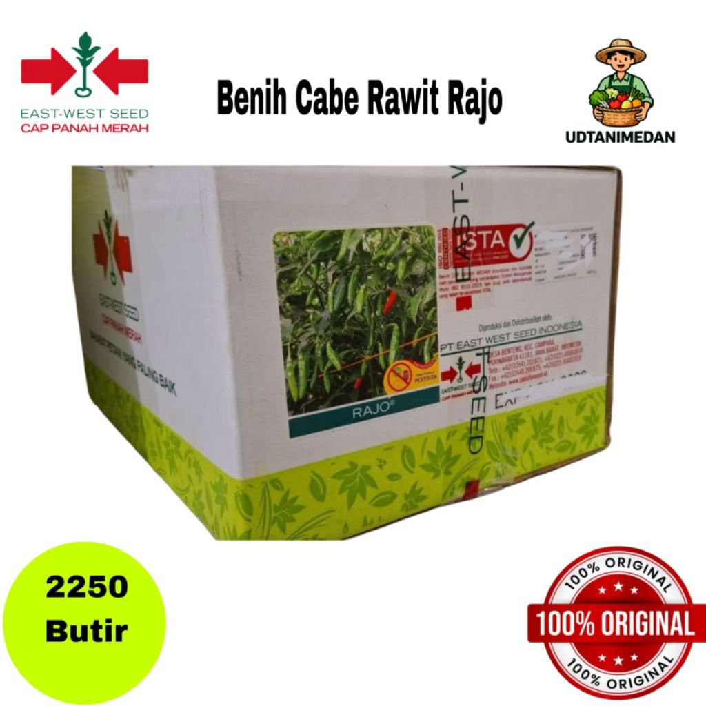 1 Dus/ 180 Bungkus Benih Cabe Rajo isi 2.250 butir