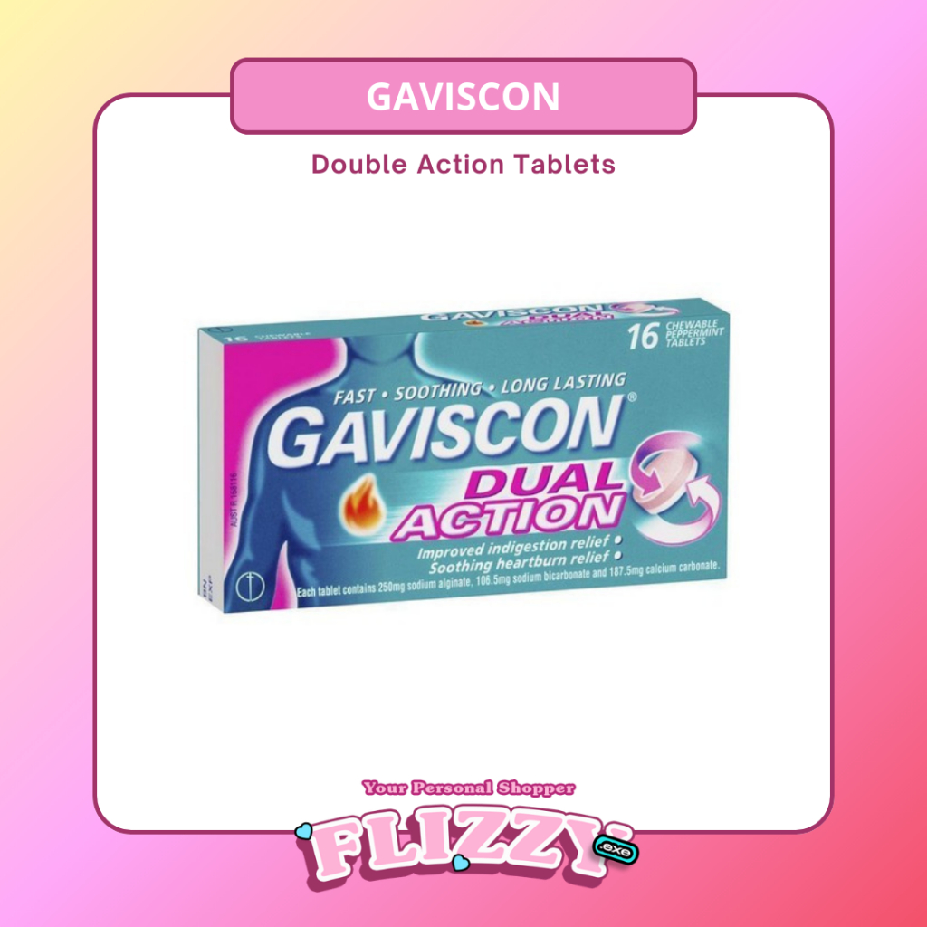 Gaviscon Double Action Chewable Peppermint Tablet
