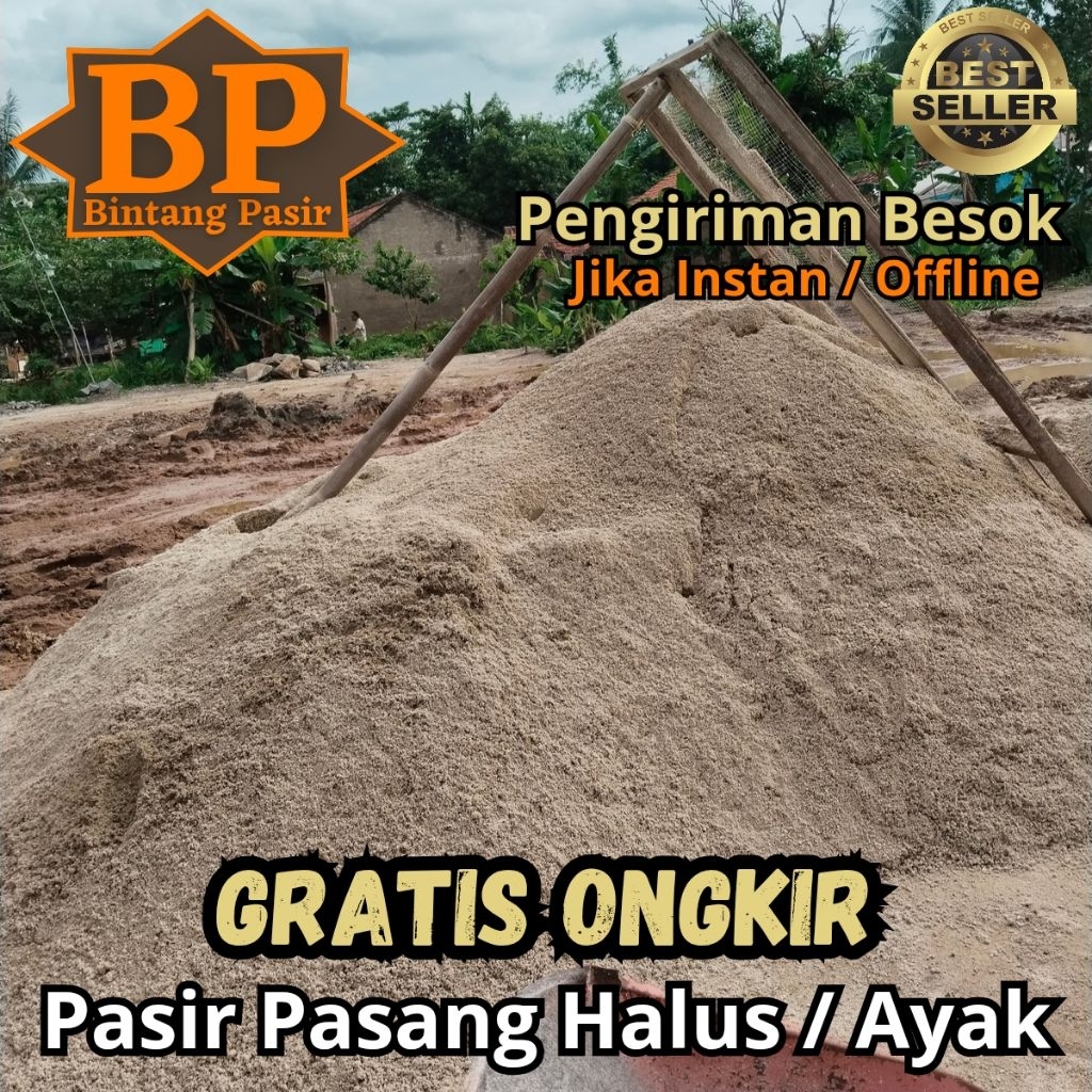 Pasir Plester Ayak / Pasir Pasang Ayak Halus / Pasir Pasang Yang Sudah Diayak / Cor