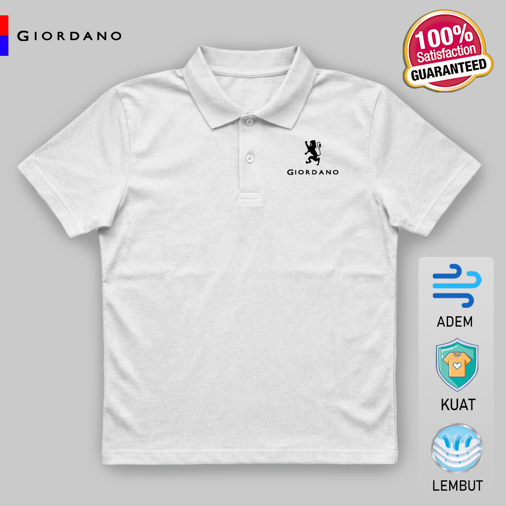 Kaos Polo Pria Giordano 1981 Terbaru Premium Classic