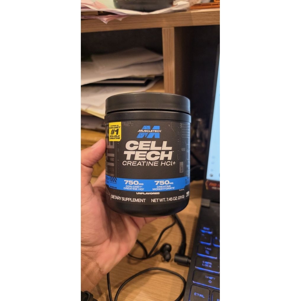 Muscletech cell tech celltech creactor creatine HCL creatine monohydrate 120 serve pre wo