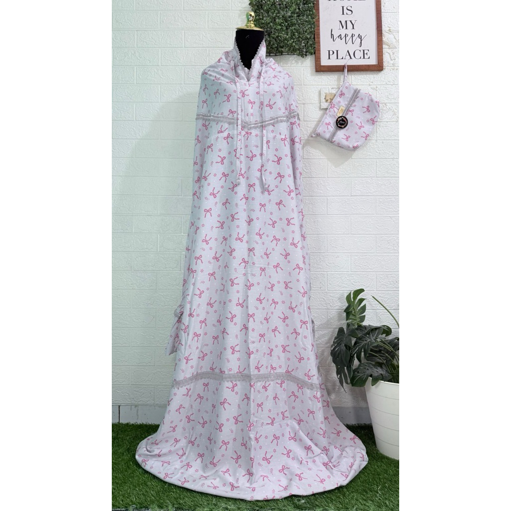 mukena alena terusan bahan rayon dingin