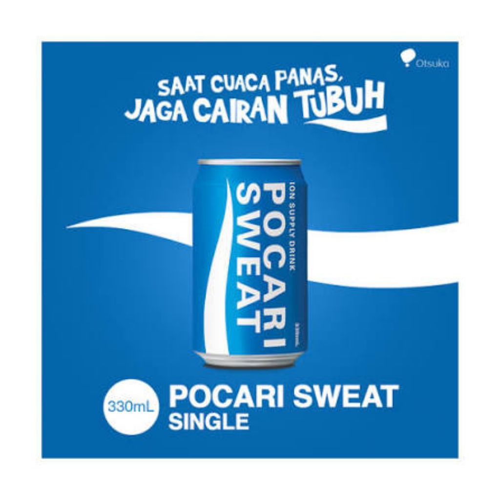 Pocari Sweat 330ml minuman kaleng 1dus isi 24 kaleng