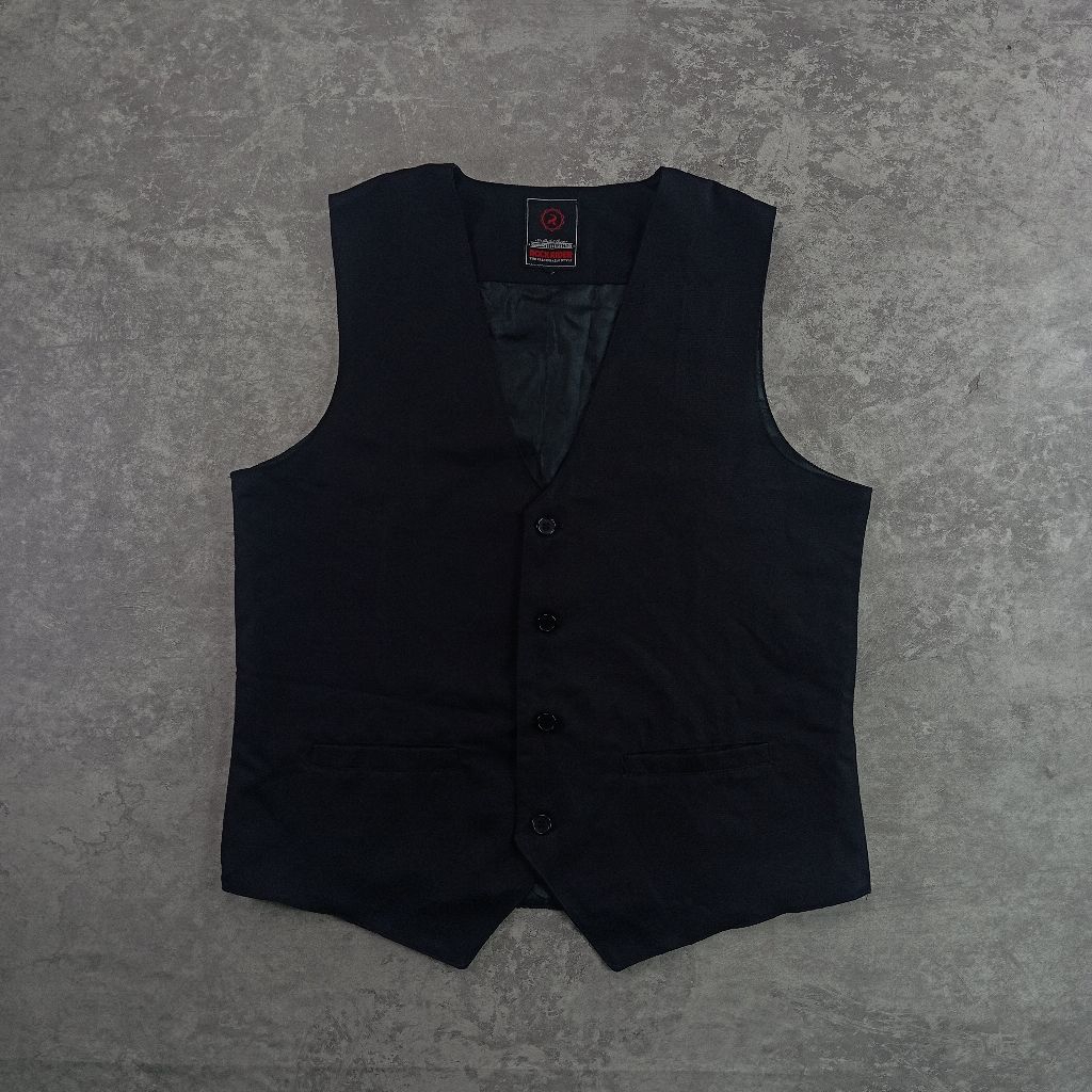 [PRELOVED] ROMPI BLAZER VEST JAS HITAM PRIA (SECOND)