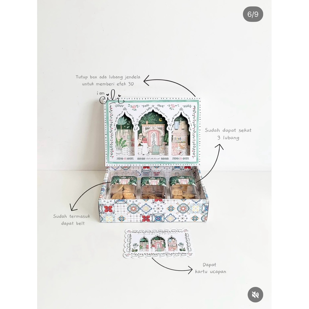 iamcili-Gable Box Lebaran toples 250ml