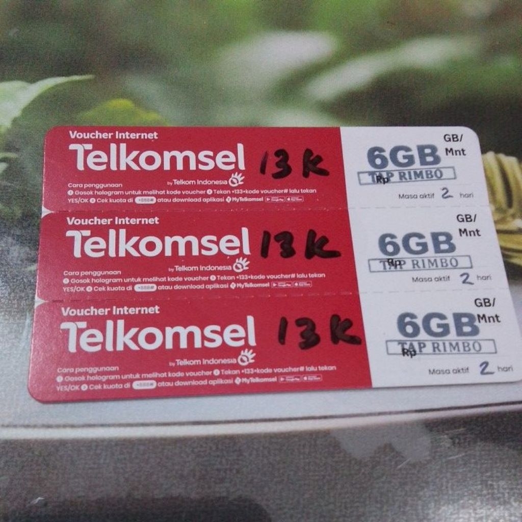 Voucher Internet Paket Data Telkomsel 6GB 2 Hari Sumbagsel