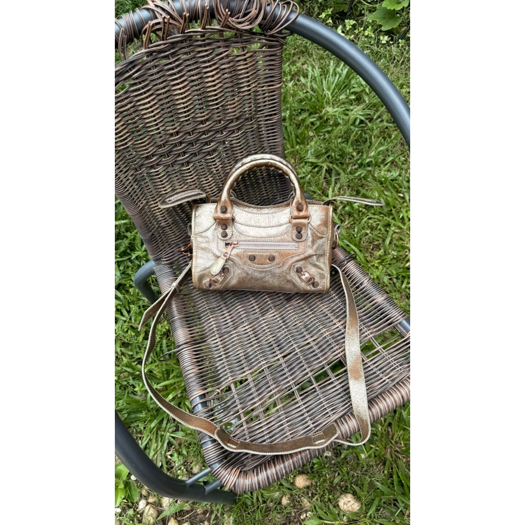 CLEARANCE SALE Balenciaga Mini City Rosegold - Preloved