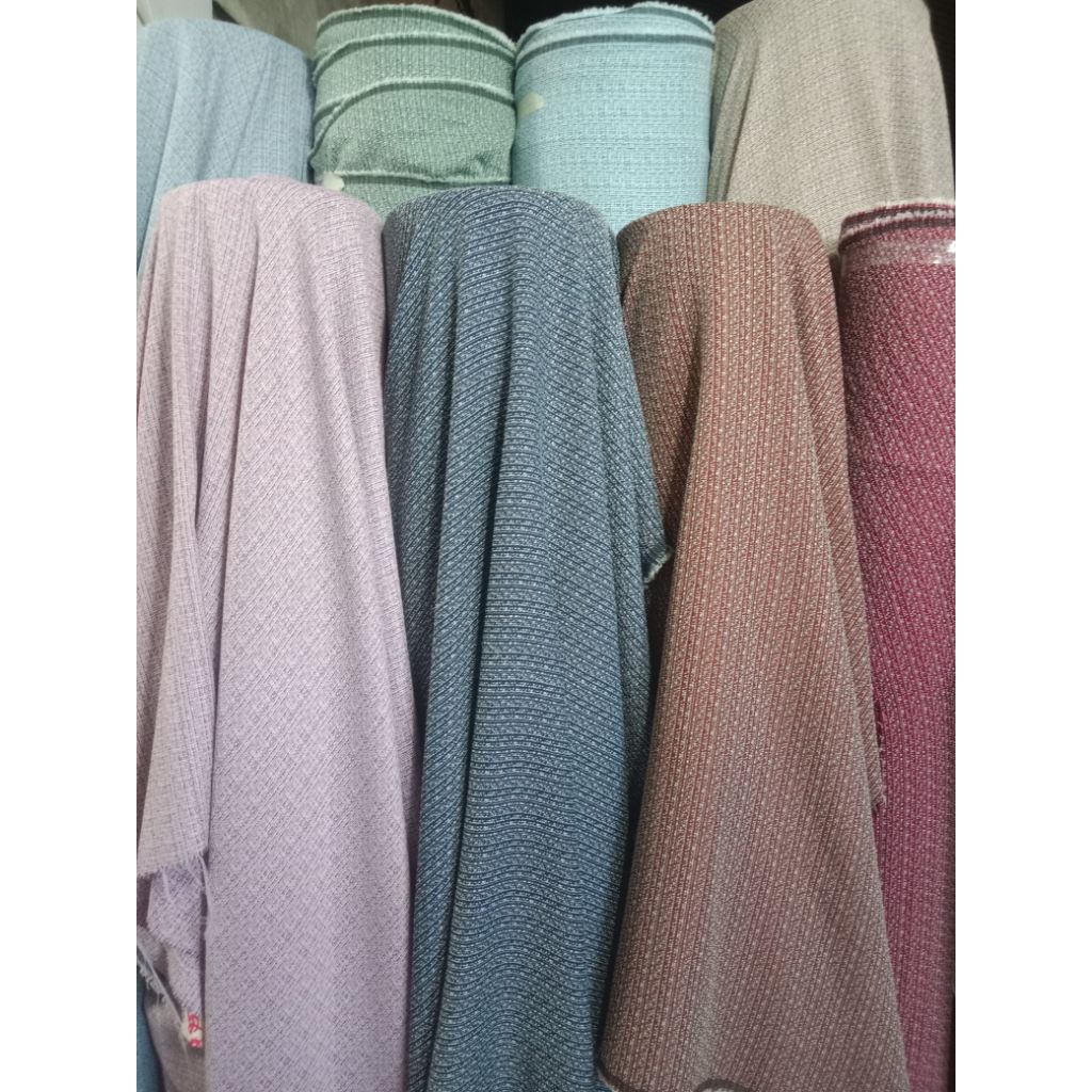 kain tweed premium | harga 0,5/m | kain tweed garment | bahan tweed polos | tweed premium | kain twe