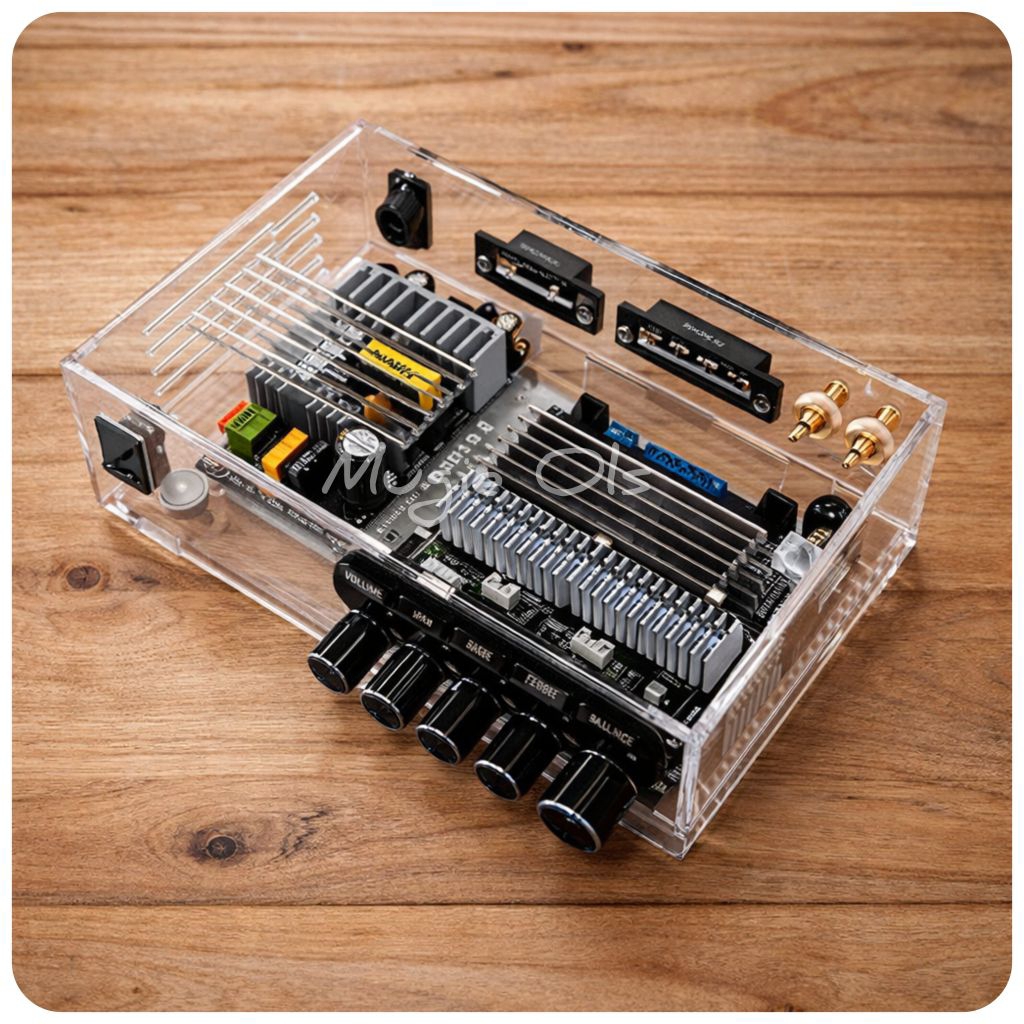 Box Amplifier TPA 3116D Bahan Acrylic - T10