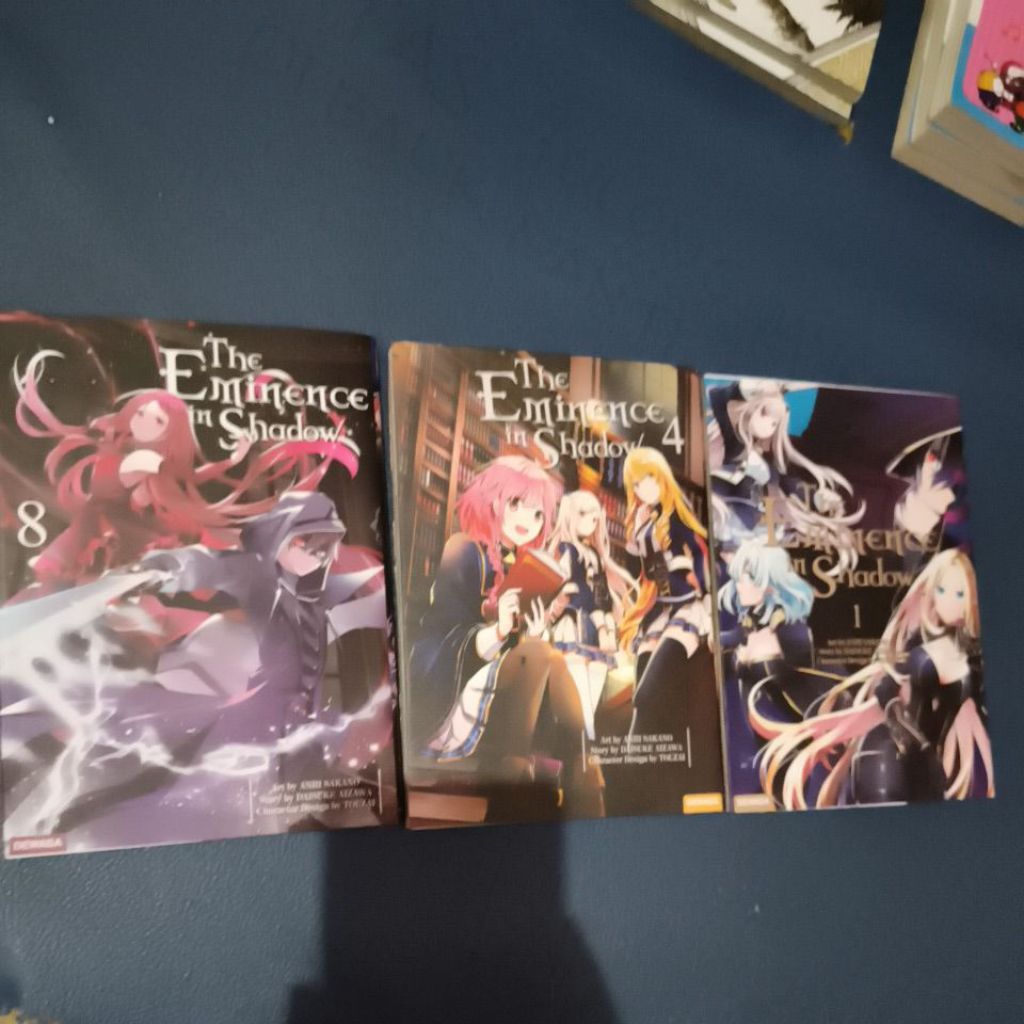 Komik preloved Eminence in shadow Vol. 1, 4, 8