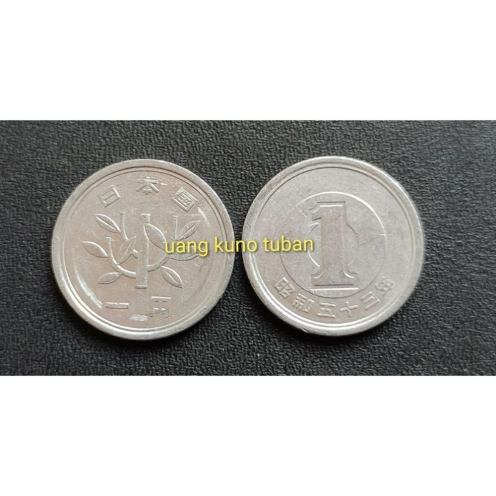 uangkuno koin 1 Yen Jepang