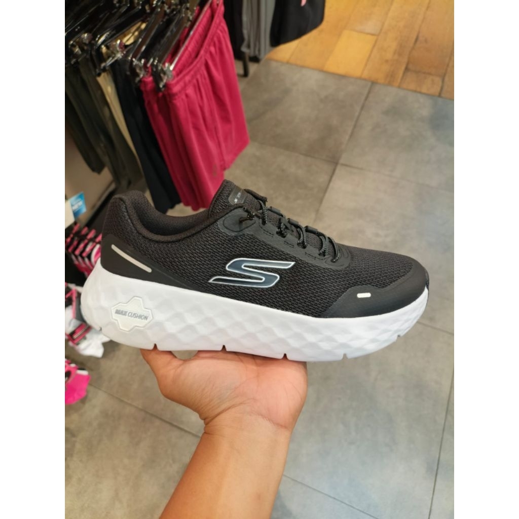 SEPATU SKECHERS GO WALK MAX CUSHION FLEX WOMEN-SKE126030BKW/NAT