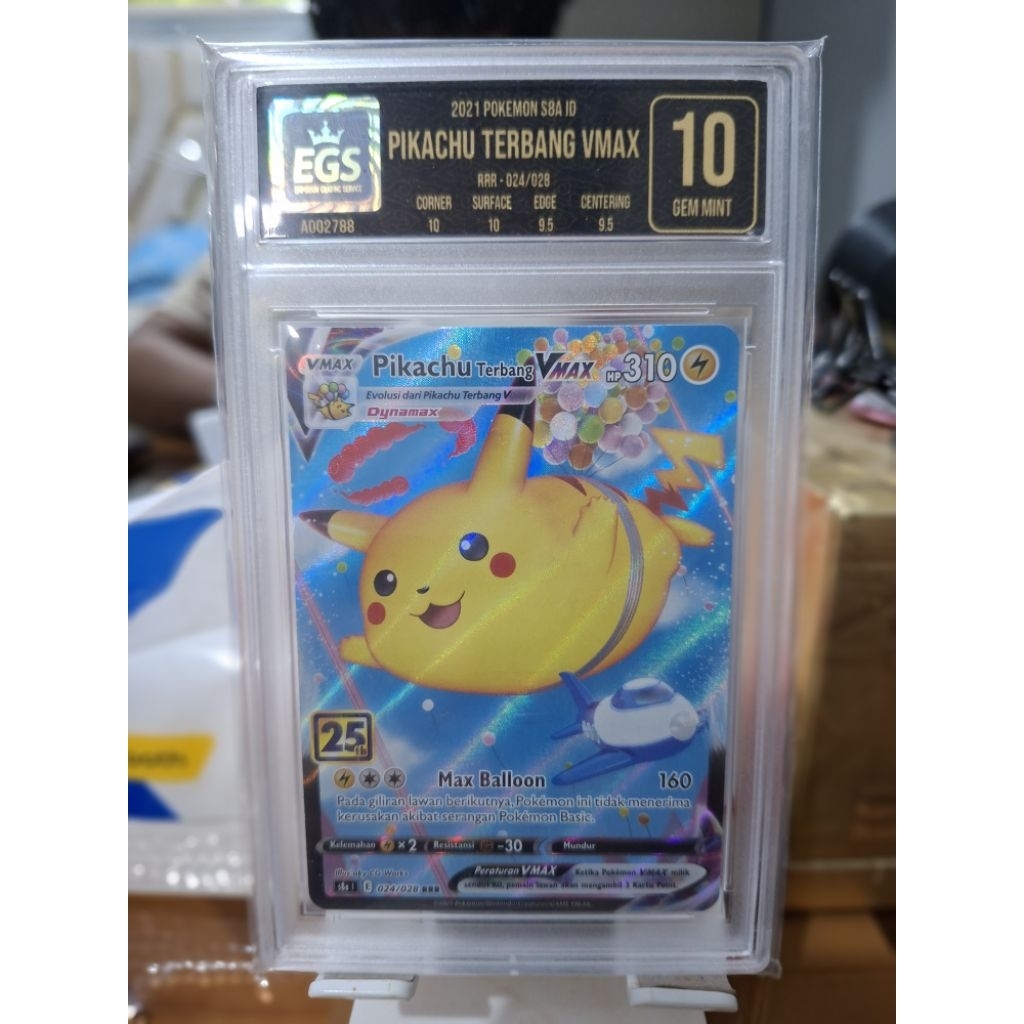 Pokemon Pikachu Terbang Vmax EGS 10