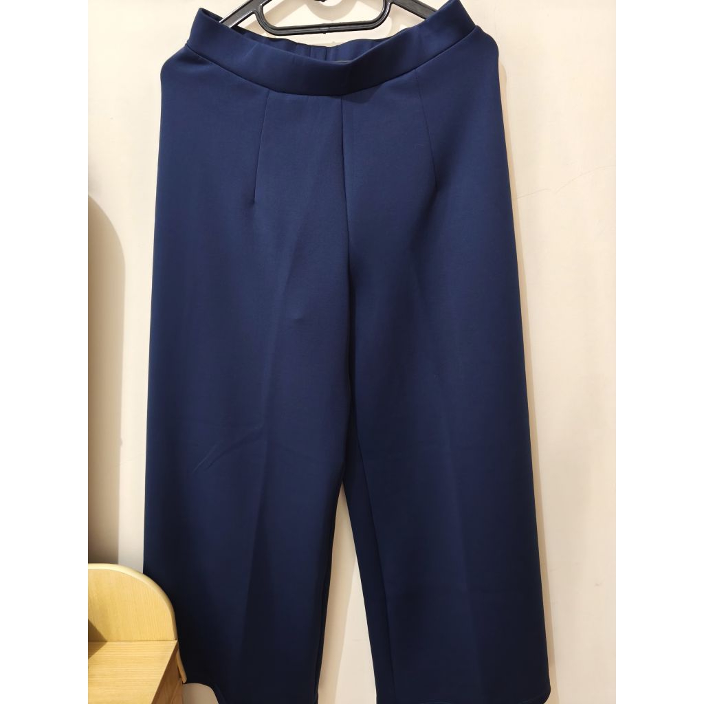 [Preloved] Celana Panjang Kulot Wanita Simplicity Navy Celana Kantor