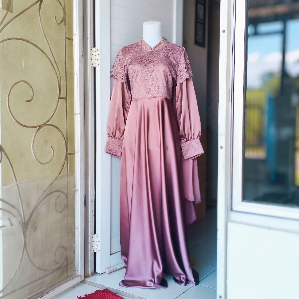 (Ld 100)Lebaran/Bridesmaid/Party Lux dress