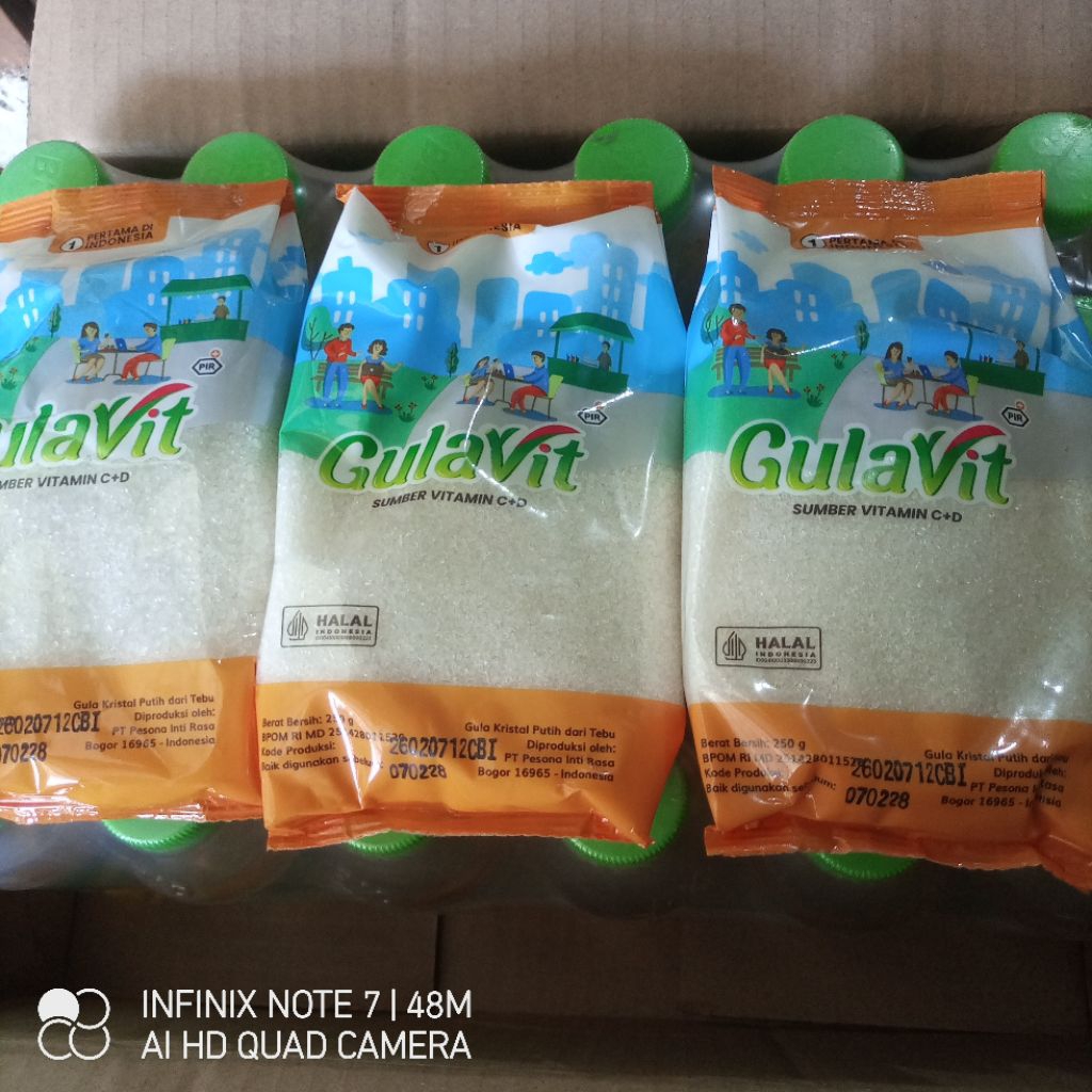 Gula Kristal Putih Gulavit 250gr - Manis Alami, Berkualitas, Mudah Larut