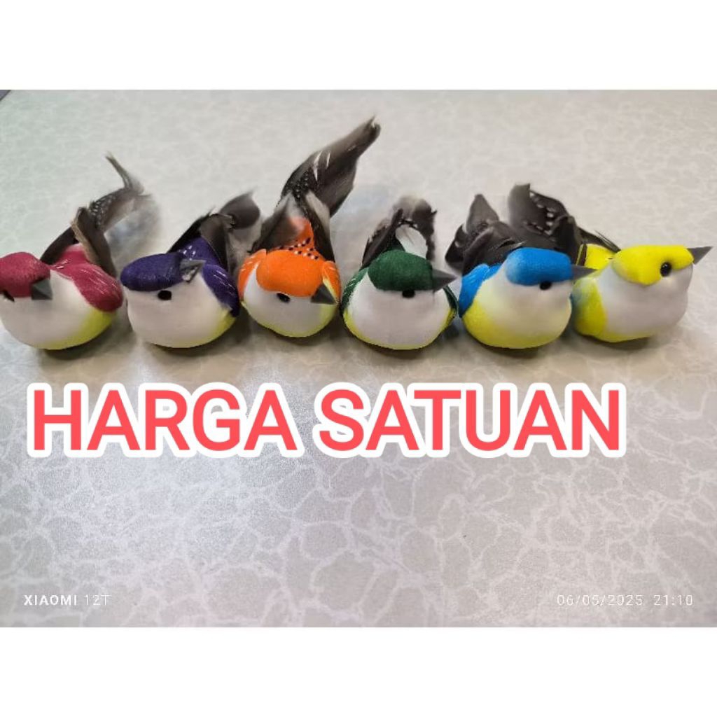 jepitan rambut model burung Pipit warna