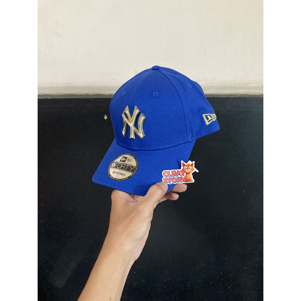 TOPI 940 STRAPBACK X MLB NY YANKEES METAL GOLD BADGE BLUE ORIGINAL NO BOX [14703419]
