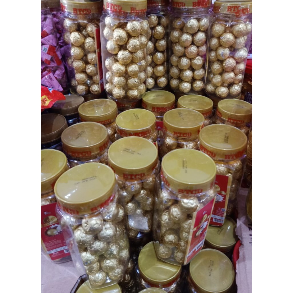 golden ball coklat compound toples isi 40 pcs