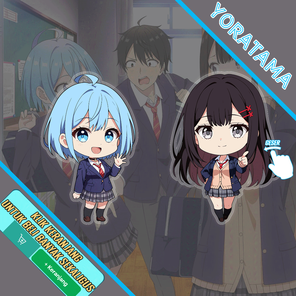 Gantungan Kunci Danjo no Yuujou Himari Rion, Keychain Anime Lucu