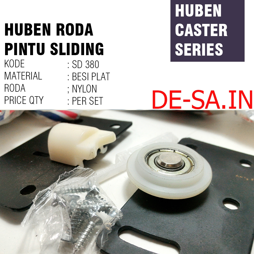 HUBEN SD-380 REL LEMARI MEJA KABINET SLIDING DOOR RODA PINTU GESER
