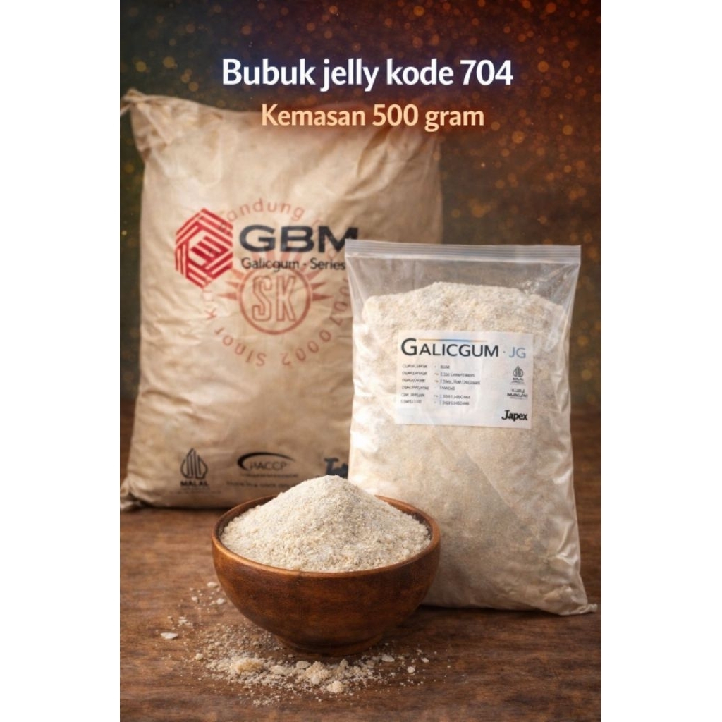 Jelly Powder 704/Jellyta/Bubuk Jelly/Galicgum Repack 100 Gram