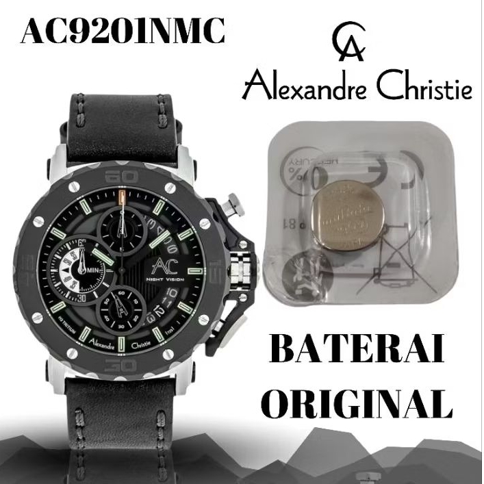 Baterai jam ALEXANDRE christie original AC9201NMC