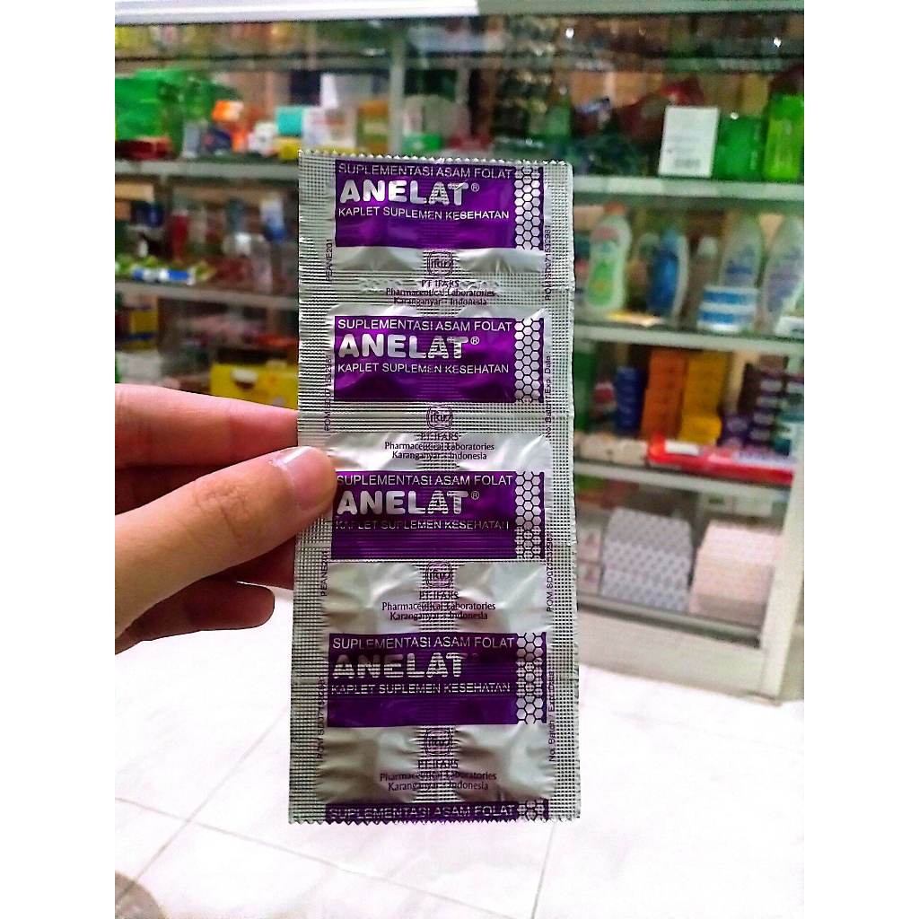 Anelat Box 100 Tablet - Suplemen Asam Folat untuk Kehamilan dan Laktasi