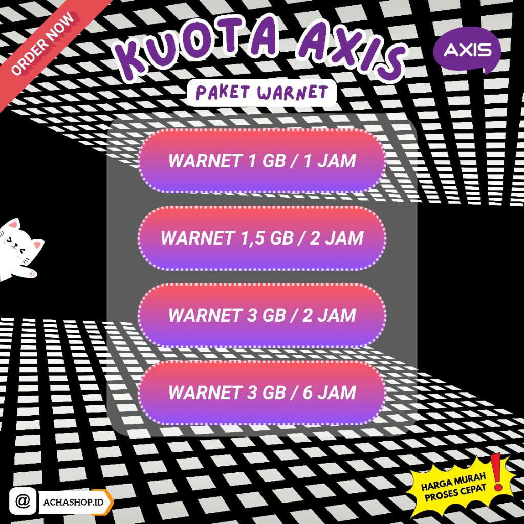(AXIS WARNET) PAKET KUOTA DATA AXIS WARNET MURAH PROSES CEPAT DENGAN PENYIMPANAN DATA TERBAIK ACHASH
