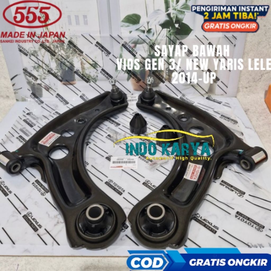 SAYAP BAWAH LOWER ARM NEW YARIS VIOS GEN 3 GEN3 2014-KEATAS TIPE TOYOTA JAPAN