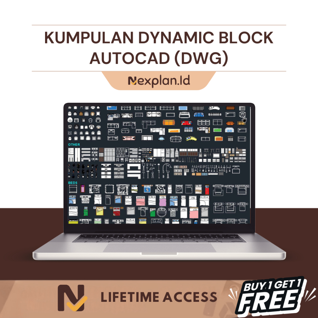 Kumpulan Dynamic Block AutoCAD Lengkap Format DWG - Referensi Belajar Arsitektur