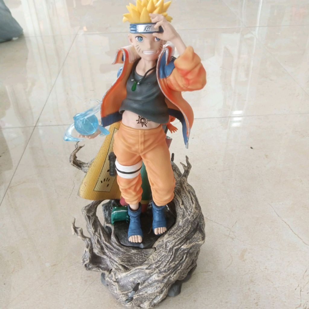 statue naruto kid rasengan recast pvc 30cm mainan action figure