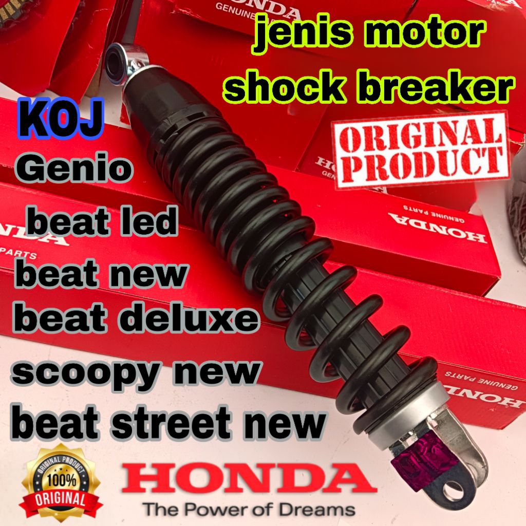 KOJ shock breaker belakang ORIGINAL honda beat deluxe beat led beat streat new scoopy  new  geneo sh