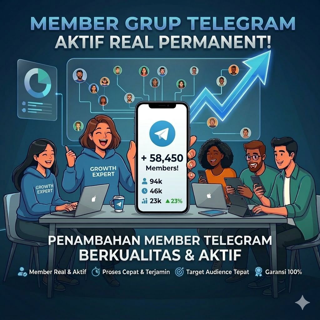 Member Grup Telegram Aktif Real Permanent - Proses Cepat Aman & Berkualitas